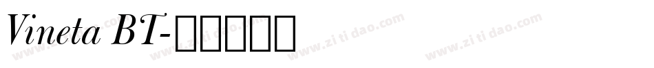 Vineta BT字体转换